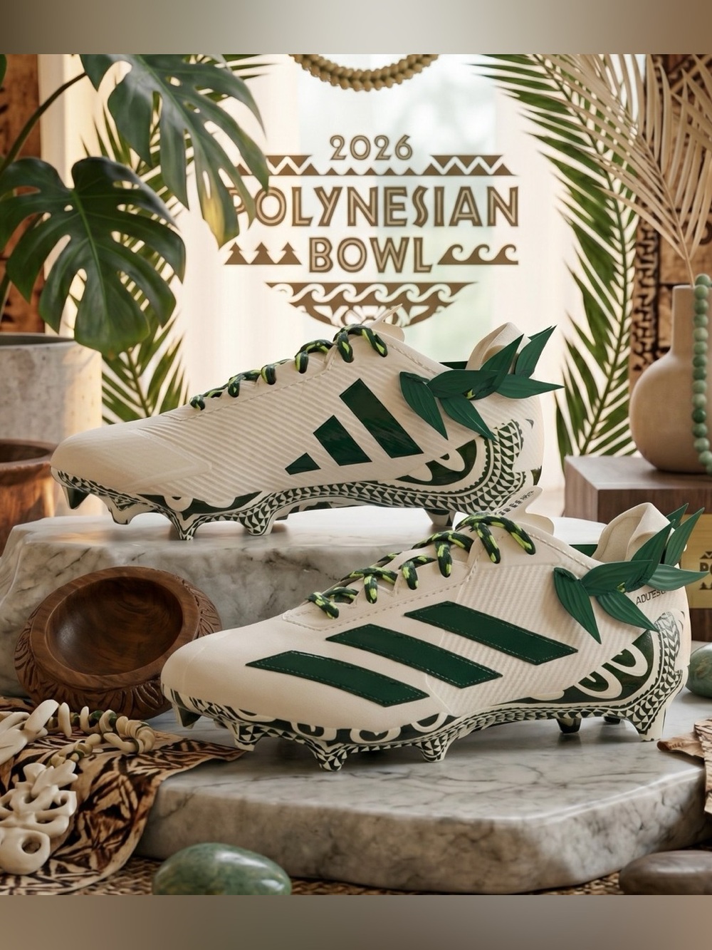 Adidas Adizero Electric 2 Polynesian Bowl Football Cleats - KJ8602 - Men's 7.5